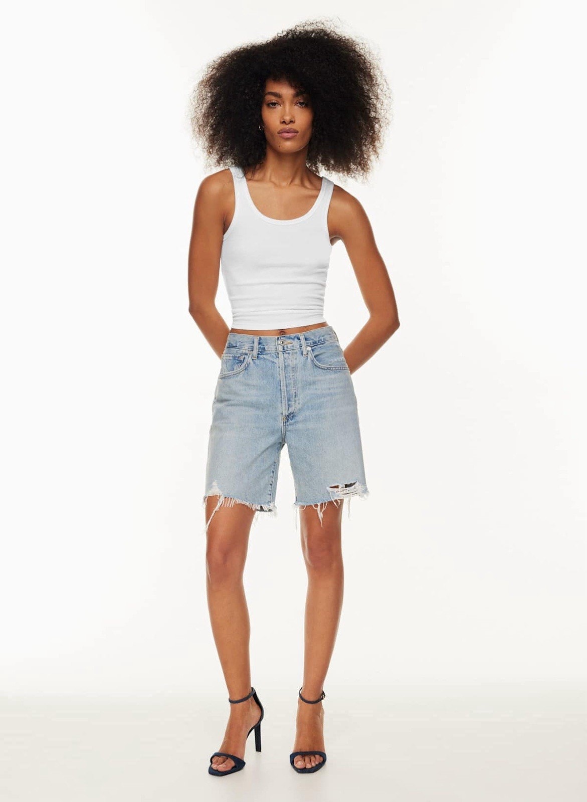 New Citizen Of Humanity Camilla Denim Jean Short Summer Shower 25 Nwot